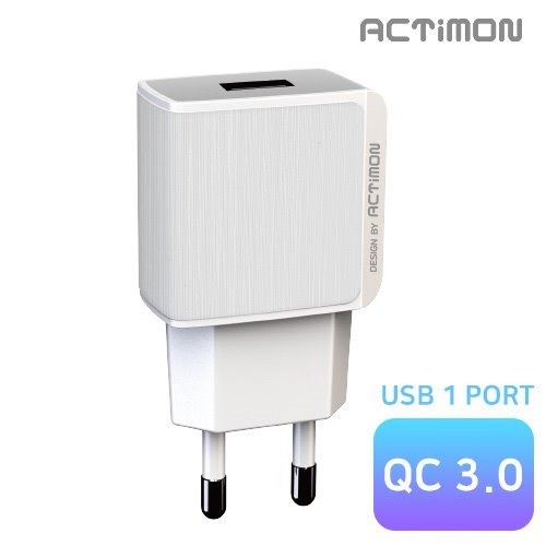가정용 고속18W QC3.0  USB 1구스퀘어 (케이블미포함)